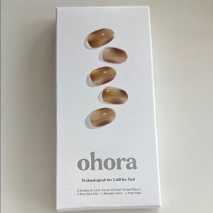 Ohora Semi-Cured Gel Nail Strips - N Smoky Mocha BNIB